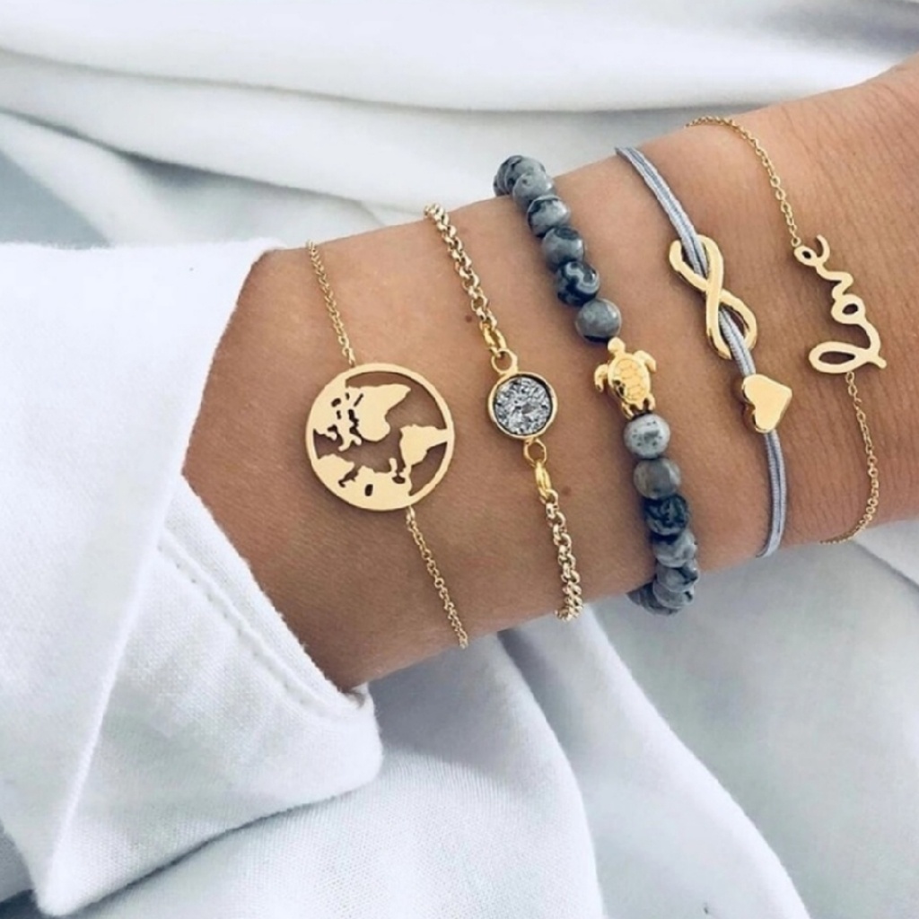 Five Piece Bangle Set
